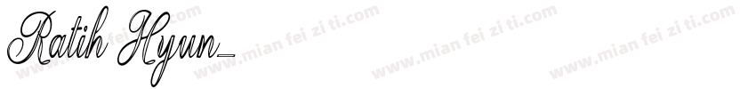 Ratih Hyun字体转换